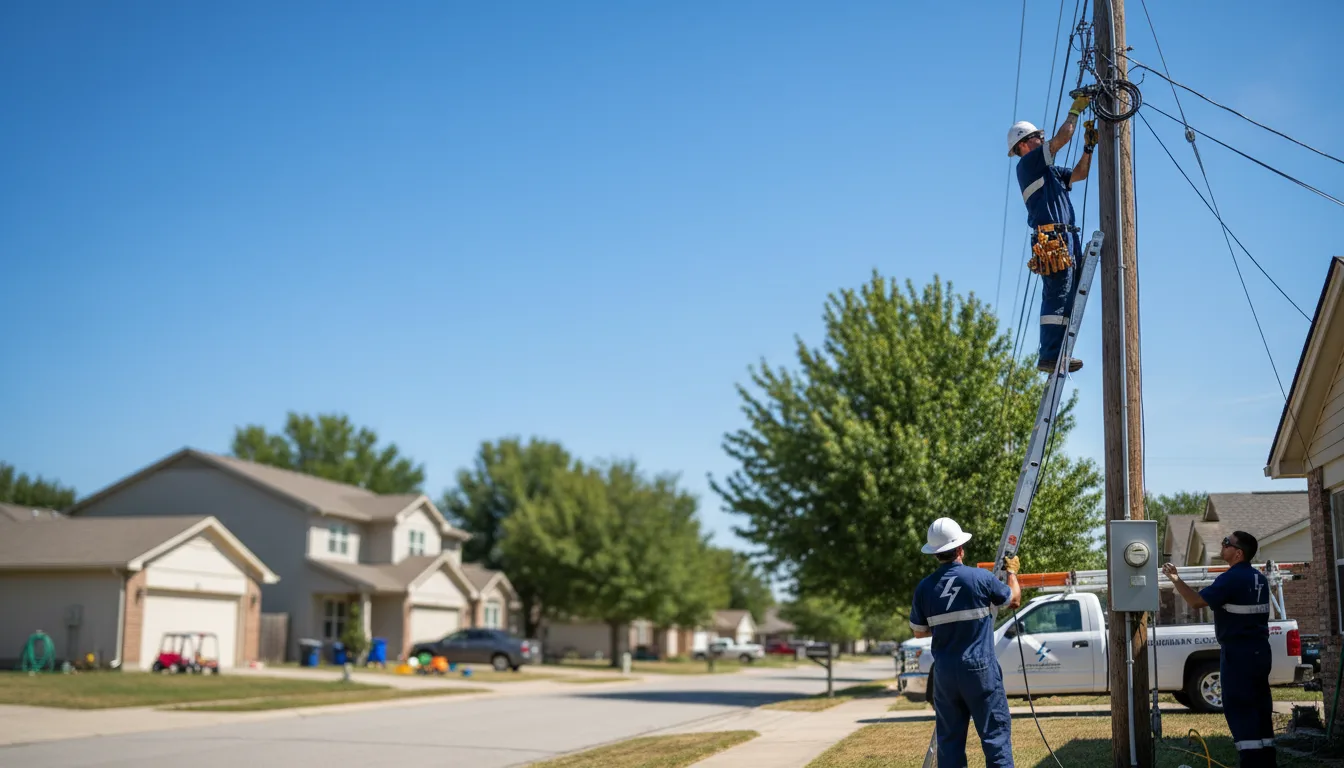 Residential electrician providing installation services in Pittsburg, MO